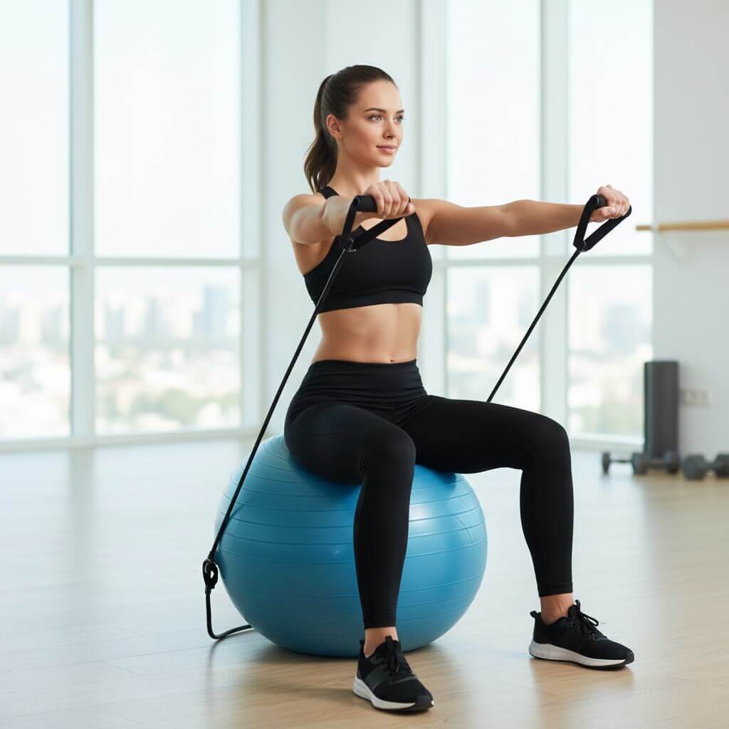 Balón Pilates con Bandas - Imagen 3